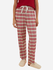 Акция на Піжамні штани жіночі бавовняні Women'Secret Mmx Red Checks Pants 3706040 XS Червоні от Rozetka