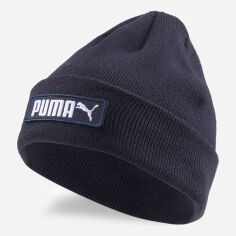 Акція на Шапка чоловіча Puma Classic Cuff Beanie 2343406 One Size Peacoat від Rozetka