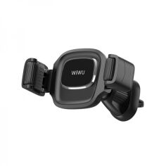 Акция на Wiwu Car Holder Air Vent Handsfree Shockproof CH009 Black от Y.UA