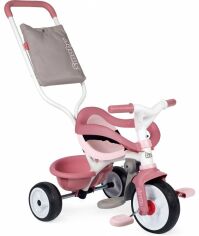 Акция на Детский металлический велосипед Smoby 3 в 1 Би Муви Комфорт с ручкой, розовый (740415) от Stylus