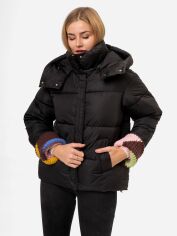 Акция на Куртка жіноча Icon ID637black XL Чорна от Rozetka