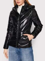 Акція на Куртка демісезонна коротка з капюшоном жіноча Calvin Klein K20K204867 M Чорна від Rozetka