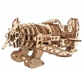 Акція на Механический 3D пазл Ugears Самолет бешеный шершень (70183) від Stylus