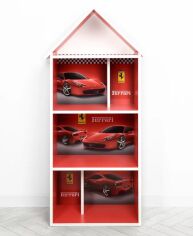 Акция на Деревянный домик-полка Bambi H 2020-18-2 Ferrari Красный от Stylus