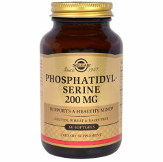 Акція на Solgar Phosphatidylserine 200 mg 60 caps Фосфатидилсерин від Stylus