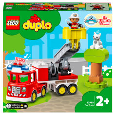 Акция на Конструктор LEGO DUPLO Реск'ю Пожежна машина (10969) от Будинок іграшок