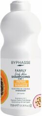 Акция на Шампунь Byphasse Family Fresh Delice 2в1 з папайєю, маракуєю і манго для всіх типів волосся 750 мл от Rozetka