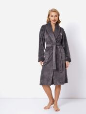 Акция на Халат жіночий великого розміру Aruelle Keira bathrobe XL Чорний от Rozetka