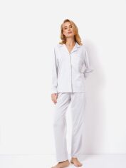 Акция на Піжама (сорочка + штани) Aruelle Charlie pajama long L Біла от Rozetka