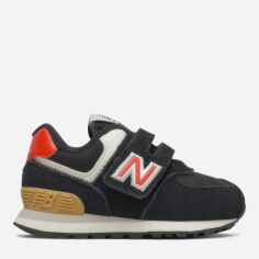 Акция на Дитячі шкіряні кросівки для хлопчика New Balance 574 IV574ML2 23.5 Сині от Rozetka