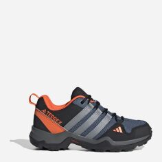 Акція на Підліткові трекінгові кросівки для хлопчика Adidas Terrex AX2R K IF5702 39 (6UK) Чорні з синім і помаранчевим від Rozetka