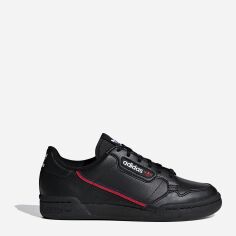 Акція на Підліткові шкіряні кеди для хлопчика adidas Originals Continental 80 J F99786 36 (3.5UK) Чорні від Rozetka