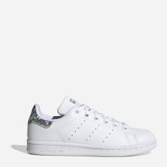 Акція на Підліткові кеди для дівчинки adidas Originals Stan Smith J EE8483 35.5 (3.5UK) Білі з сріблястим хамелеоном від Rozetka