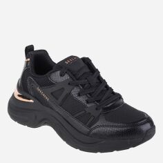 Акція на Жіночі снікери Skechers Hazel-Faye 177576-BBK 38 (8US) 25 см Чорні від Rozetka