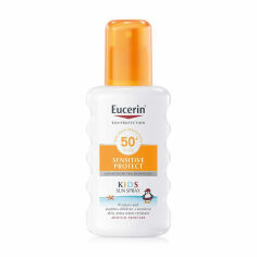 Акция на Дитячий сонцезахисний спрей Eucerin Kids Sun Spray Sensitive Protect SPF 50+, 200 мл от Eva