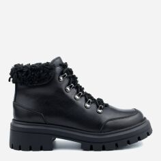 Акция на Жіночі зимові черевики низькі Tuto Vzuto Taty 6504-1 37 24 см Чорні от Rozetka