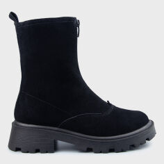Акція на Жіночі зимові черевики високі Tuto Vzuto Polly 6498-1-Z 36 23.5 см Чорні від Rozetka