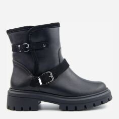 Акция на Жіночі зимові черевики високі Tuto Vzuto Luisa 6510-1 37 23.5 см Чорні от Rozetka