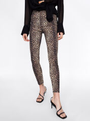 Акція на Джинси Skinny жіночі Zara XAZ168251QZKT 36 Леопардові від Rozetka