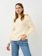 Акция на Джемпер жіночий H&M 0336424 XL Молочний от Rozetka