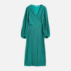 Акція на Сукня вечірня міді осіння жіноча H&M A512-1122119 XXL Зелена від Rozetka