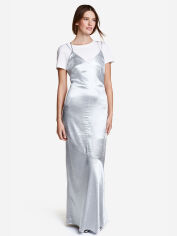 Акція на Сукня міді жіноча H&M 0437498_4 44 Срібляста (СА2000001997413) від Rozetka