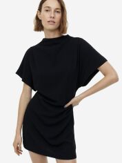 Акция на Сукня-футболка міні літня жіноча H&M A1910-1142089 XL Чорна от Rozetka