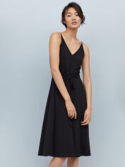 Акція на Сукня міді літня жіноча H&M 0739819_9 M Чорна (СА2000001998205) від Rozetka