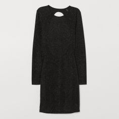 Акція на Сукня міді жіноча H&M 0673922_080 42 Чорна (СА2000001997956) від Rozetka