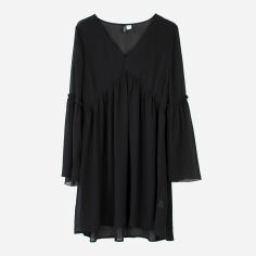 Акція на Сукня коротка літня жіноча H&M 0548201_005 36 Чорна (СА2000001998236) від Rozetka
