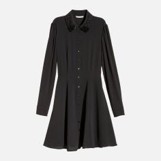 Акція на Плаття-сорочка міді жіноче H&M 0585868 36 Чорне від Rozetka