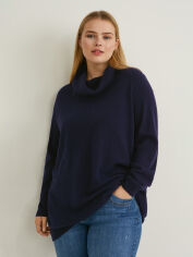 Акція на Кашміровий светр в'язаний зимовий жіночий C&A GD-00060977 52-54 Темно-Blue від Rozetka