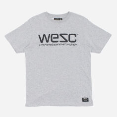 Акція на Футболка бавовняна довга чоловіча WeSC XAZ420978MIPR M Сіра від Rozetka