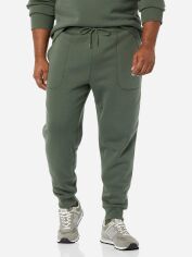 Акция на Спортивні штани чоловічі утеплені Goodthreads GD-00061556 L Темно-зелені от Rozetka