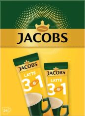 Акция на Кавовий напій Jacobs 3 in 1 Latte 24 x 13 г от Rozetka