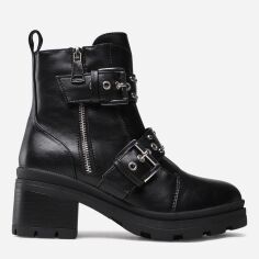 Акція на Жіночі зимові черевики високі DeeZee SWS5055-04A 37 Чорні від Rozetka