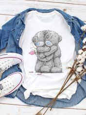 Акція на Футболка жіноча Zuzu Affectionate bears XS Біла від Rozetka