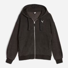 Акція на Толстовка на блискавці з капюшоном жіноча Puma Her Winterized Full-Zip Hoodie 67600801 L Чорна від Rozetka