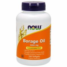 Акция на Now Foods Borage Oil 1000 mg Масло огуречника 120 гелевых капсул от Stylus