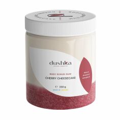 Акция на Скраб-жуйка для тіла Dushka Cherry Cheesecake Body Scrub-Gum, 330 г от Eva