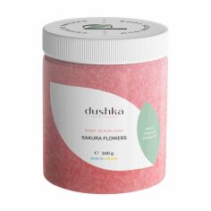 Акція на Скраб-жуйка для тіла Dushka Sakura Flowers Body Scrub-Gum, 330 г від Eva