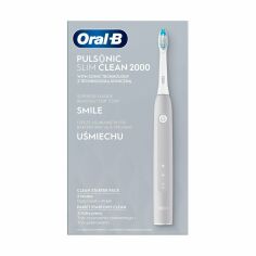 Акція на Електрична зубна щітка Oral-B Pulsonic Slim Clean 2000 Grey, 1 шт від Eva