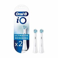 Акція на Змінні насадки для електричної зубної щітки Oral-B iO Ultimate Clean Білі, 2 шт від Eva
