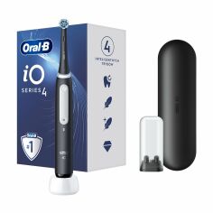 Акція на Електрична зубна щітка Oral-B iO Series 4 Black з футляром, 1 шт від Eva