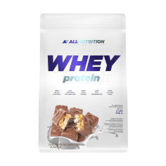 Акція на Дієтична добавка протеїн в порошку AllNutrition Whey Protein Карамель з шоколадною нугою, 908 г від Eva