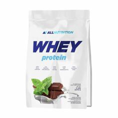 Акция на Дієтична добавка протеїн в порошку AllNutrition Whey Protein Шоколад-м'ята, 908 г от Eva
