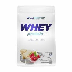 Акція на Дієтична добавка протеїн в порошку AllNutrition Whey Protein Білий шоколад-малина, 908 г від Eva