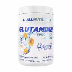 Акція на Дієтична добавка амінокислоти в порошку AllNutrition Glutamine Recovery Amino Глютамін, Апельсин, 500 г від Eva