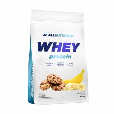 Акция на Дієтична добавка протеїн в порошку AllNutrition Whey Protein Печиво-банан, 908 г от Eva
