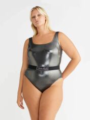 Акція на Купальник суцільний жіночий Calvin Klein Underwear 161687999 1X Чорний від Rozetka